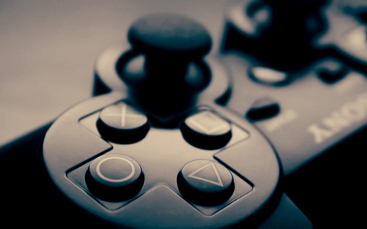 Playstation Controller HD, video games, controller, playstation, HD wallpaper