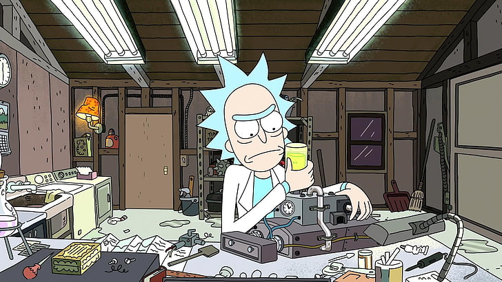 Rick ve Morty illüstrasyon, Rick ve Morty, Rick Sanchez, HD masaüstü duvar kağıdı