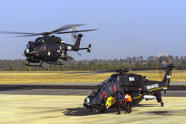 HAL Rudra, HAL Light Combat Helicopter (LCH), вертолеты, HD обои