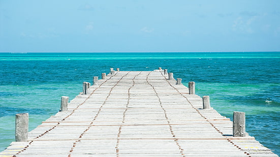 Peaceful Pier, Tulum, Meksyk, Ameryka Północna, Tapety HD HD wallpaper