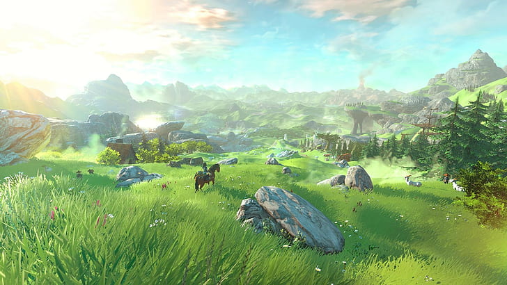 Link, The Legend of Zelda, videogame, The Legend of Zelda: Breath of the Wild, HD papel de parede