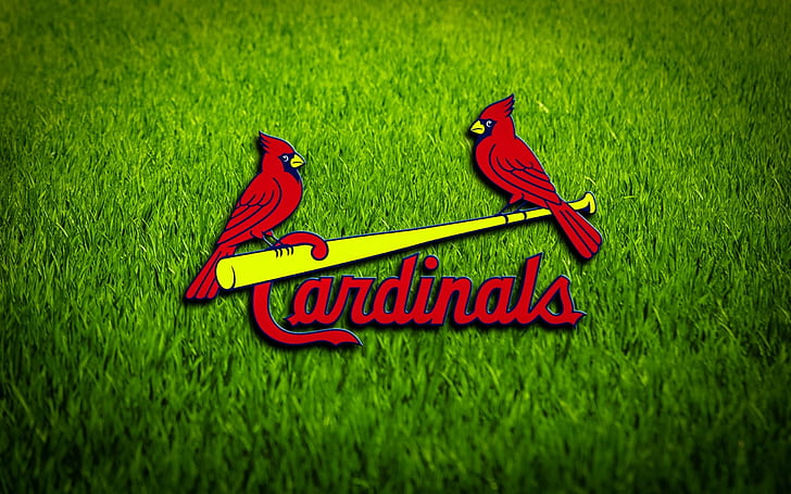 البيسبول ، سانت لويس كاردينالات ، شعار ، شعار ، MLB، خلفية HD