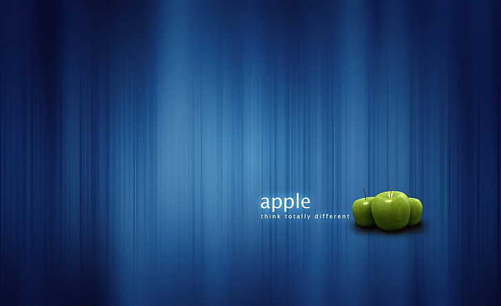Apple pensa in modo completamente diverso, frutto di mela, computer, Mac, Apple, diverso, pensa, totalmente, Sfondo HD