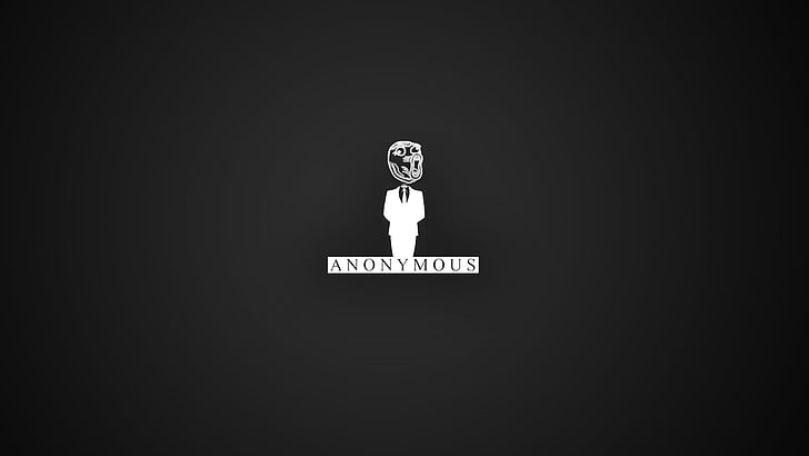 Anonymous logo, style, background, beauty, avatar, Troll, trol, HD wallpaper