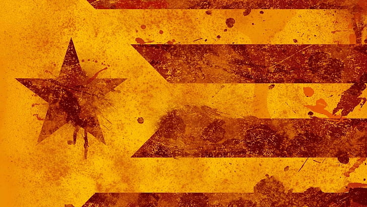 catalonia estelada flag, HD wallpaper
