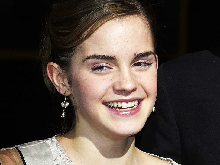 Emma Watson Underbart leende, Emma, ​​Watson, leende, underbart, Emma Watson, HD tapet