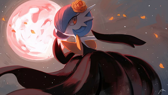 blauhaarige weibliche fiktive Figur, Pokémon, Gardevoir, HD-Hintergrundbild HD wallpaper