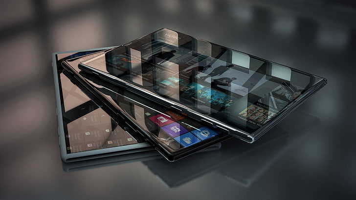 tiga smartphone Windows, teknologi, jendela, Wallpaper HD