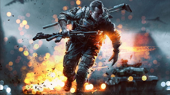 homme soldat fond d'écran 3D, Battlefield, Battlefield 4, jeux vidéo, Fond d'écran HD HD wallpaper