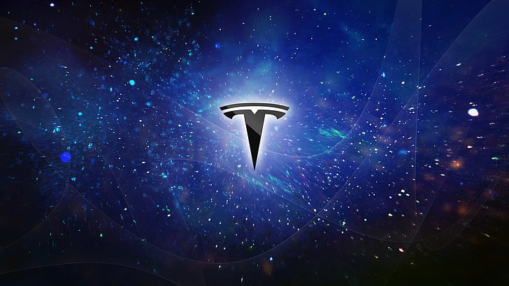 Tesla Motors, logo, Fond d'écran HD