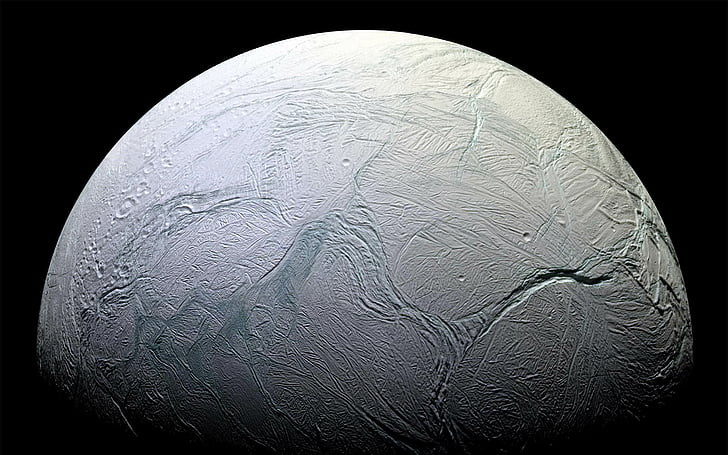 enceladus, planeter, yta, HD tapet