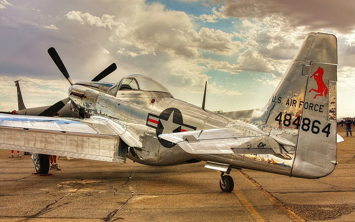 airplane, P 51D, Warbird, HD wallpaper