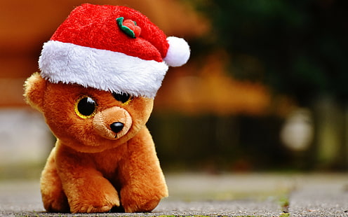 Spielzeug, Teddybär Hintergründe, Weihnachten, Download 3840x2400 Spielzeug, HD-Hintergrundbild HD wallpaper