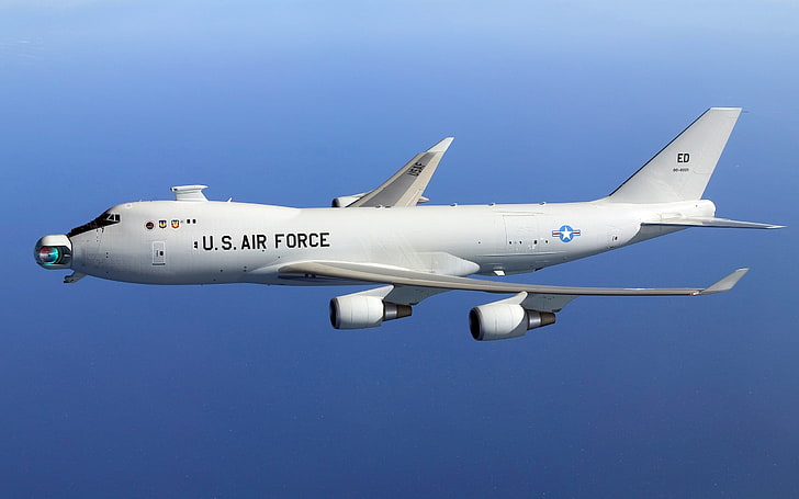 US Air Force, aereo militare, Boeing 747, aereo, Sfondo HD