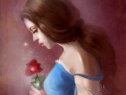 Die Schöne und das Biest, Belle (Die Schöne und das Biest), Film, Rose, HD-Hintergrundbild HD wallpaper