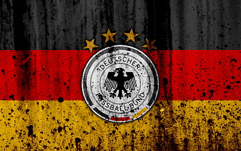 Piłka nożna, Reprezentacja Niemiec w piłce nożnej, godło, Niemcy, logo, Tapety HD HD wallpaper