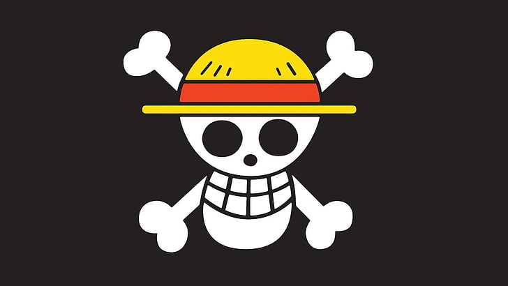 bandeira do chapéu de palha, monkey.d.luffy, chapéus de palha, anime, HD papel de parede