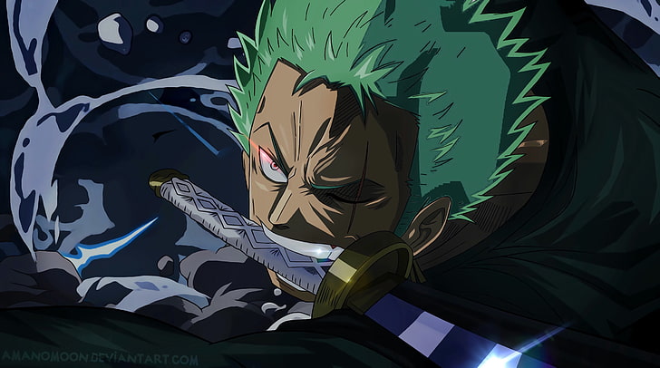 Roronoa Zoro, One Piece, Schwert, Amanomoon, HD-Hintergrundbild