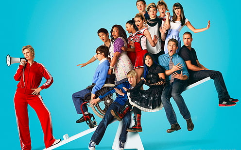 Glee, сериал, персонажи, актеры, ликование, Glee фото, ликование, сериалы, персонажи, актеры, HD обои HD wallpaper