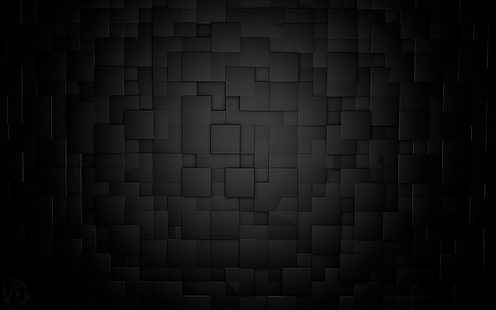 minimalismo cinema 4d cubo preto, HD papel de parede HD wallpaper