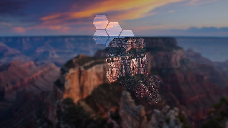 Fondo de pantalla de montaña de roca marrón, montañas, Gran Cañón, paisaje, Fondo de pantalla HD
