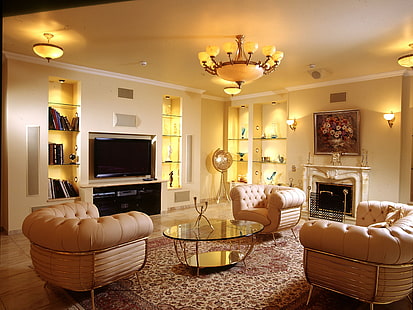 oturma odaları, iç mekan, iç mekan tasarımı, HD masaüstü duvar kağıdı HD wallpaper