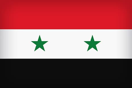 Bendera, Suriah, Republik Arab Suriah, Suriah, Bendera Suriah, Bendera Suriah, Asia Barat, Wallpaper HD HD wallpaper