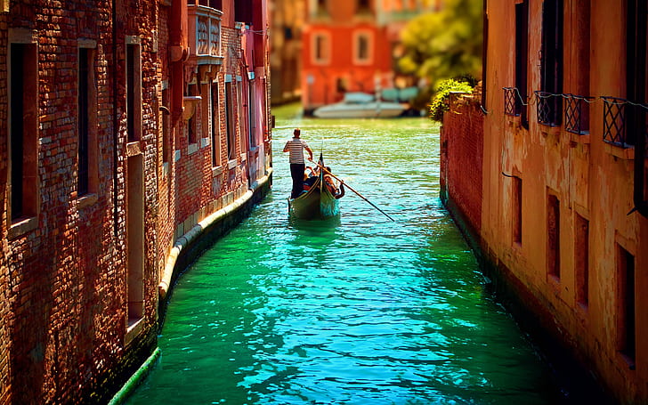 Венециански канал, Венеция, канал, пътуване и свят, HD тапет