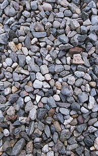 gray and black stone lot, stones, macro, closeup, nature, rocks, phone, HD wallpaper HD wallpaper
