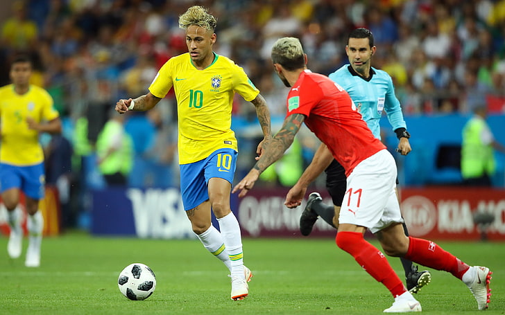 Piala Dunia FIFA Rusia 2018 Brasil Neymar, Wallpaper HD