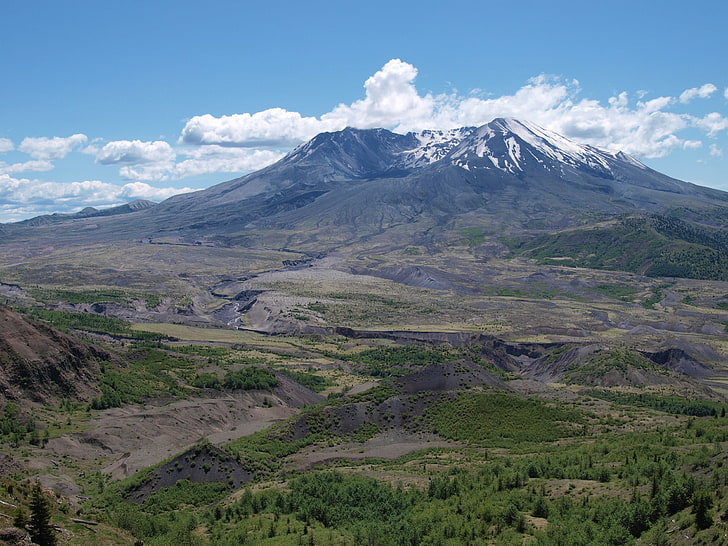 Mount St. Helens, volcán, montañas, desierto, destrucción, glaciares, estado de Washington, bosque, Fondo de pantalla HD