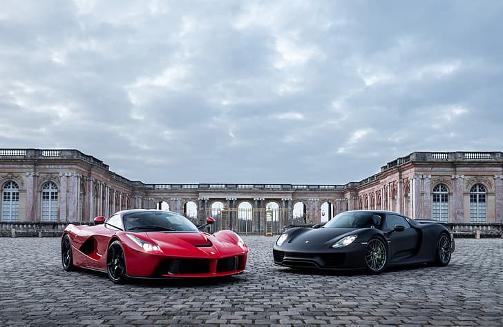Porsche, Ferrari, 918, Ferrari, HD-Hintergrundbild