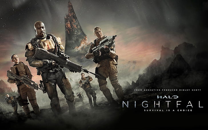 Halo Nightfall TV 시리즈, 후광, 시리즈, 해질녘, HD 배경 화면