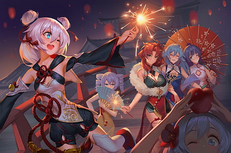 Anime, Benghuai Xueyuan, Bronya Zaychik, Kiana Kaslana, Murata Himeko, Raiden Mei, HD-Hintergrundbild HD wallpaper