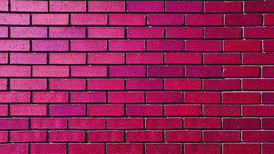 사람이 만든, 벽, 벽돌, 핑크, HD 배경 화면 HD wallpaper