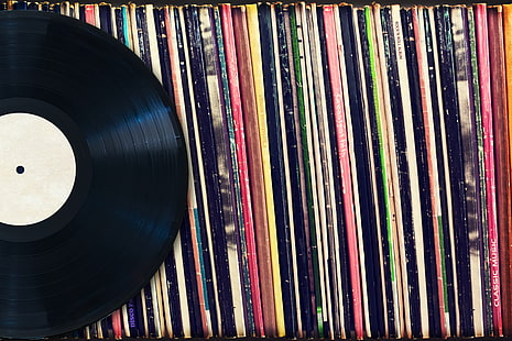 Vinyl, Vintage-Schallplatten, Schutzhüllen, HD-Hintergrundbild HD wallpaper
