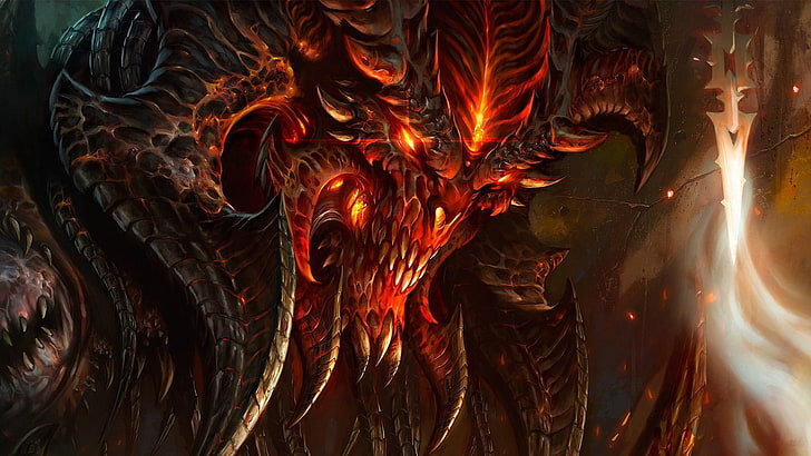 Papel de parede 3D de demônio, Diablo III, HD papel de parede