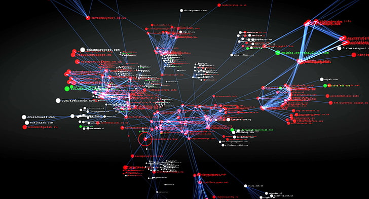 rot und blau leuchtet digital wallpaper, anarchie, computer, cyber, dunkel, hacker, hacken, internet, sadic, virus, HD-Hintergrundbild
