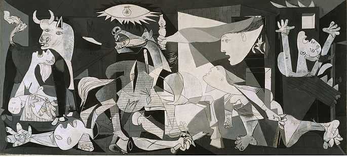 Pablo Picasso, Guernica, cubismo, arte clássica, HD papel de parede HD wallpaper