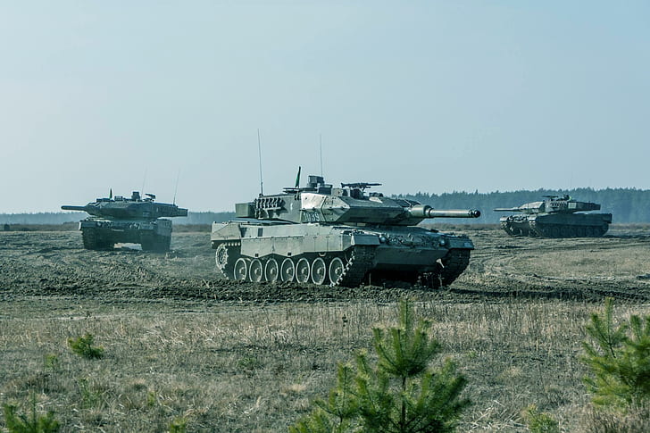 ドイツ、戦車、ドイツ連邦軍、ヒョウ2A7、 HDデスクトップの壁紙