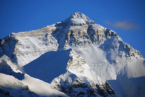  Mount Everest, China, snowy peak, landscape, Takayama, HD wallpaper HD wallpaper