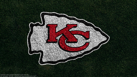 Fußball, Kansas City Chiefs, Emblem, Logo, NFL, HD-Hintergrundbild HD wallpaper