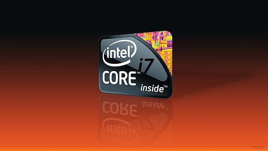 Intel Inside i7 core процессор, Intel, фирма, процессор, процессор, черный, HD обои HD wallpaper