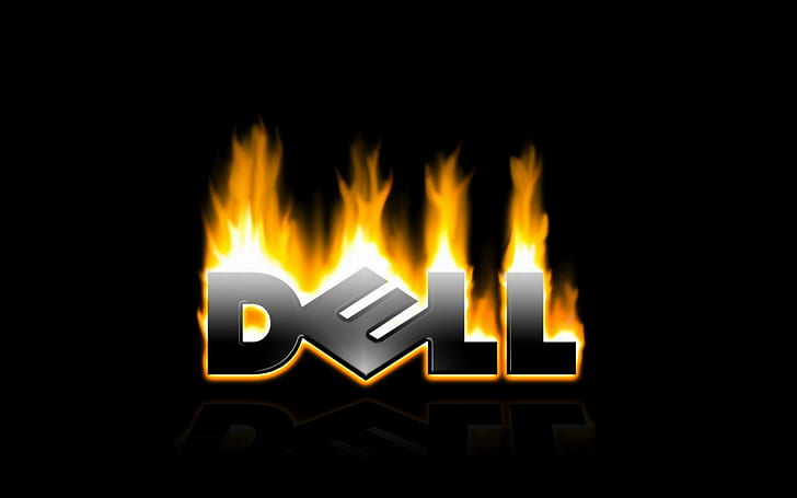 Dell en llamas, Fondo de pantalla HD
