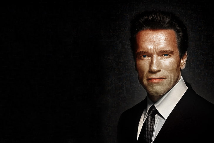 Arnold Schwarzenegger, potret, aktor, Arnold Schwarzenegger, Wallpaper HD
