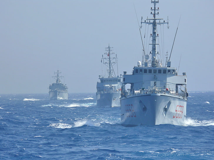 Kriegsschiff, Militär, Meer, Fahrzeug, HD-Hintergrundbild