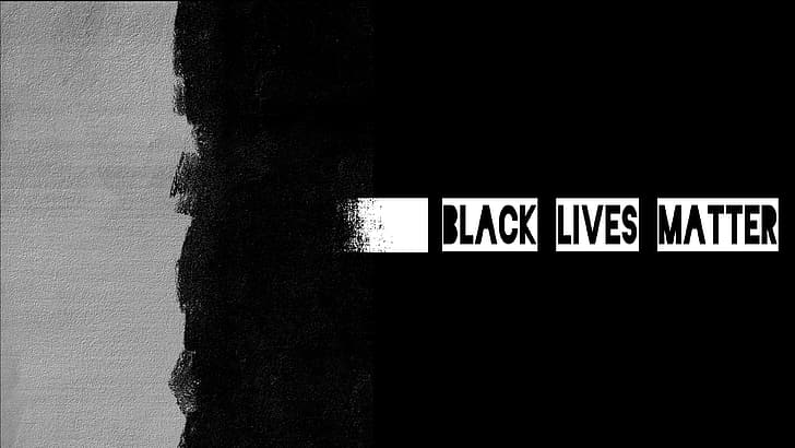 negro, blm, las vidas negras importan, minimalismo, sencillo, Fondo de pantalla HD