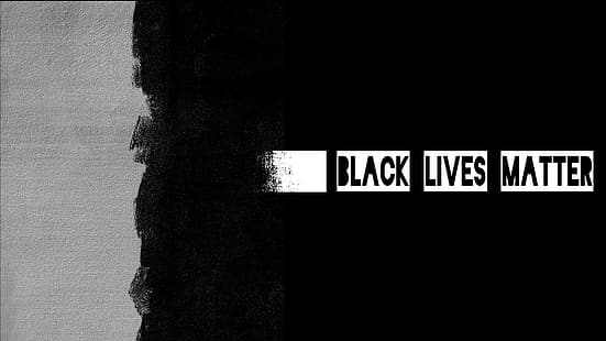 negro, blm, las vidas negras importan, minimalismo, sencillo, Fondo de pantalla HD HD wallpaper