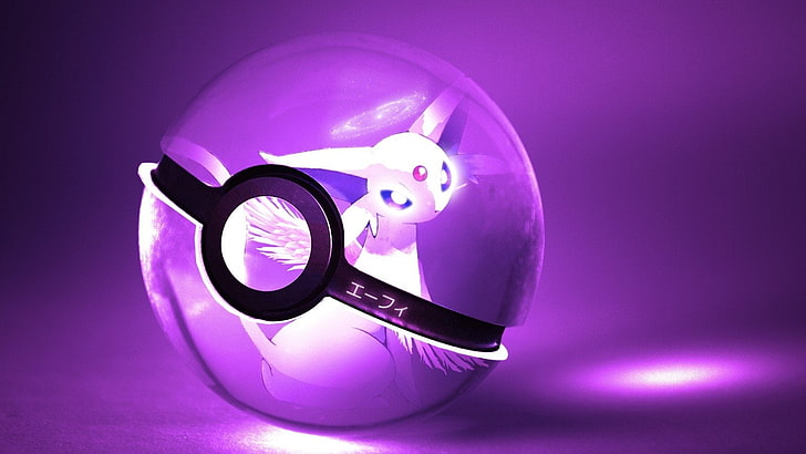 Pokemon Persian digitales Hintergrundbild, Pokémon, Eeveelutions, Espeon (Pokémon), Pokeball, HD-Hintergrundbild