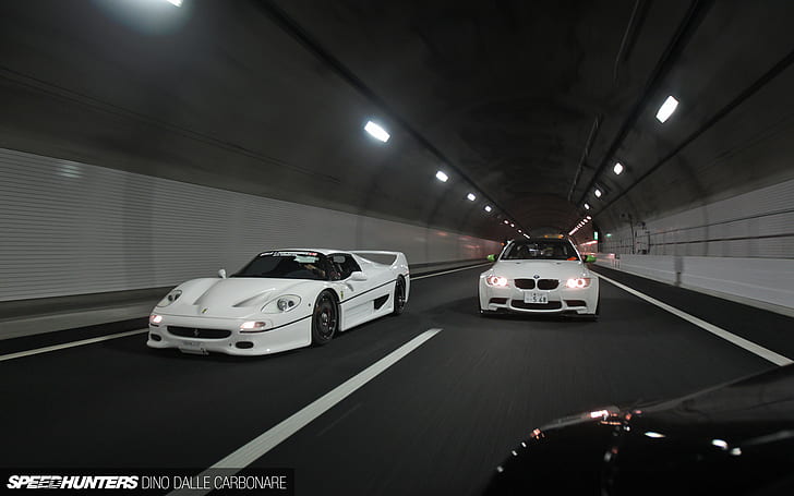 Ferrari F50 tunnelbelysning BMW M3 HD, bilar, bmw, ferrari, lampor, m3, tunnel, f50, HD tapet